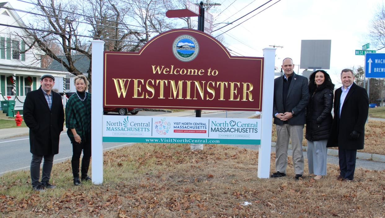 The Town of Westminster welcome sign