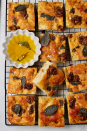 <p>We love <a href="https://www.delish.com/uk/cooking/recipes/a30255221/focaccia-bread-recipe/" rel="nofollow noopener" target="_blank" data-ylk="slk:focaccia;elm:context_link;itc:0;sec:content-canvas" class="link ">focaccia</a>, and we've put a little festive twist on this glorious bread by giving it a sage and onion flavour, and topping it with stuffing. </p><p>Get the <a href="https://www.delish.com/uk/cooking/recipes/a41595171/stuffing-focaccia/" rel="nofollow noopener" target="_blank" data-ylk="slk:Christmas Stuffing Focaccia;elm:context_link;itc:0;sec:content-canvas" class="link ">Christmas Stuffing Focaccia</a> recipe. </p>