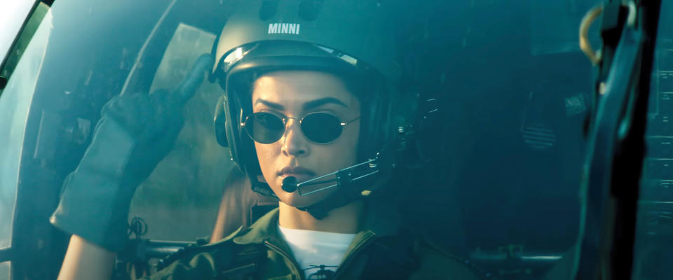 Deepika Padukone in <em>Fighter</em>.