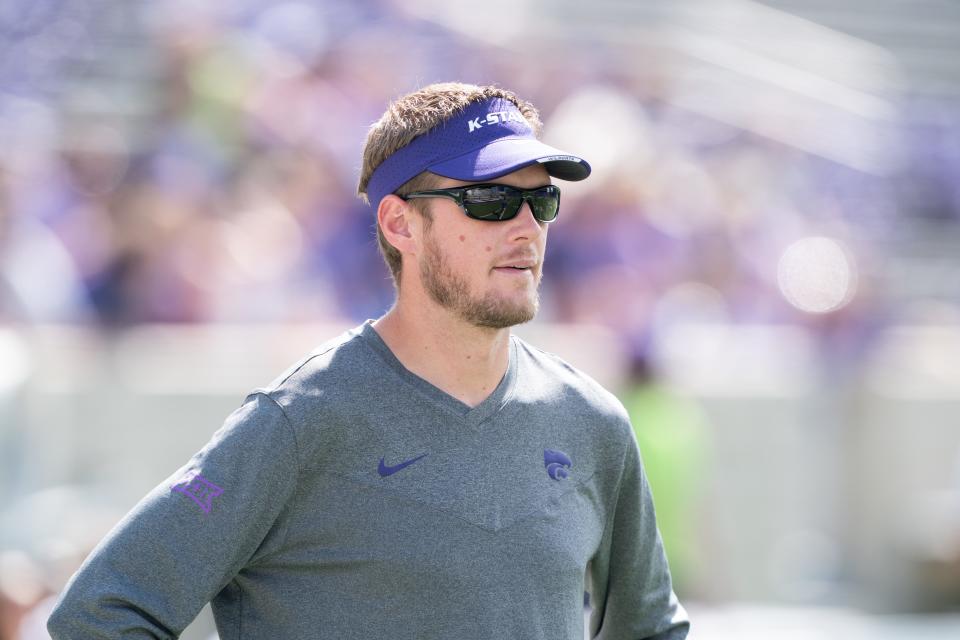 Kansas State offensive coordinator Collin Klein made building depth on the offensive line a priority this spring.