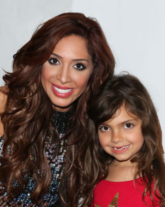 Reality TV star Farrah Abraham has come under fire for having her 7-year-old daughter, Sophia, model in a bikini. (Photo: Getty Images)