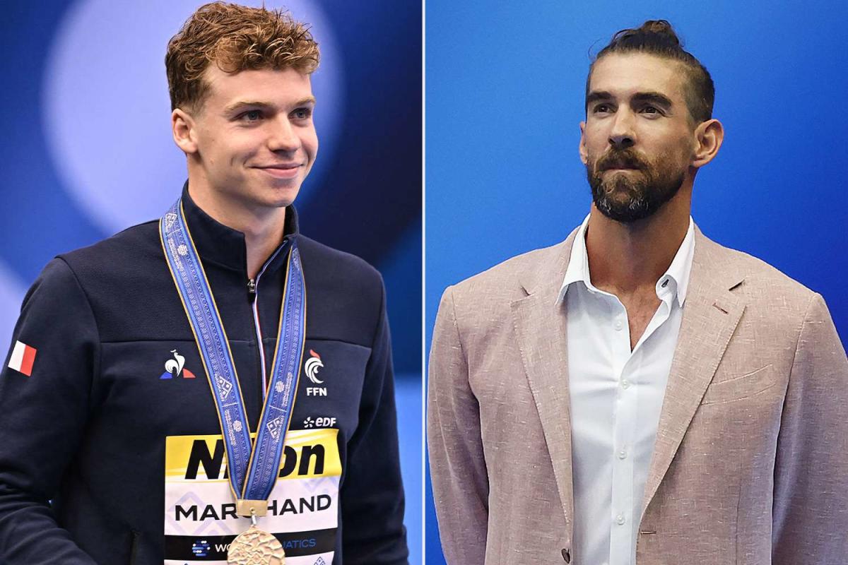 Michael Phelps Leon Marchand: Who is Leon Marchand? French swimmer who  shattered most decorated Olympics athlete Michael Phelps' individual world  record - The Economic Times