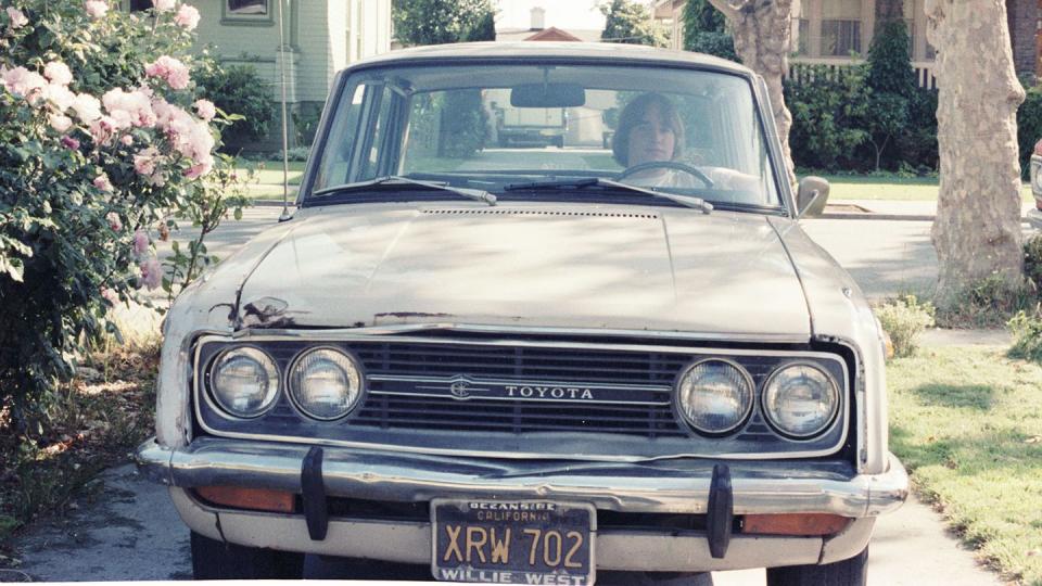 murilee martin in his 1969 toyota corona sedan, 1981