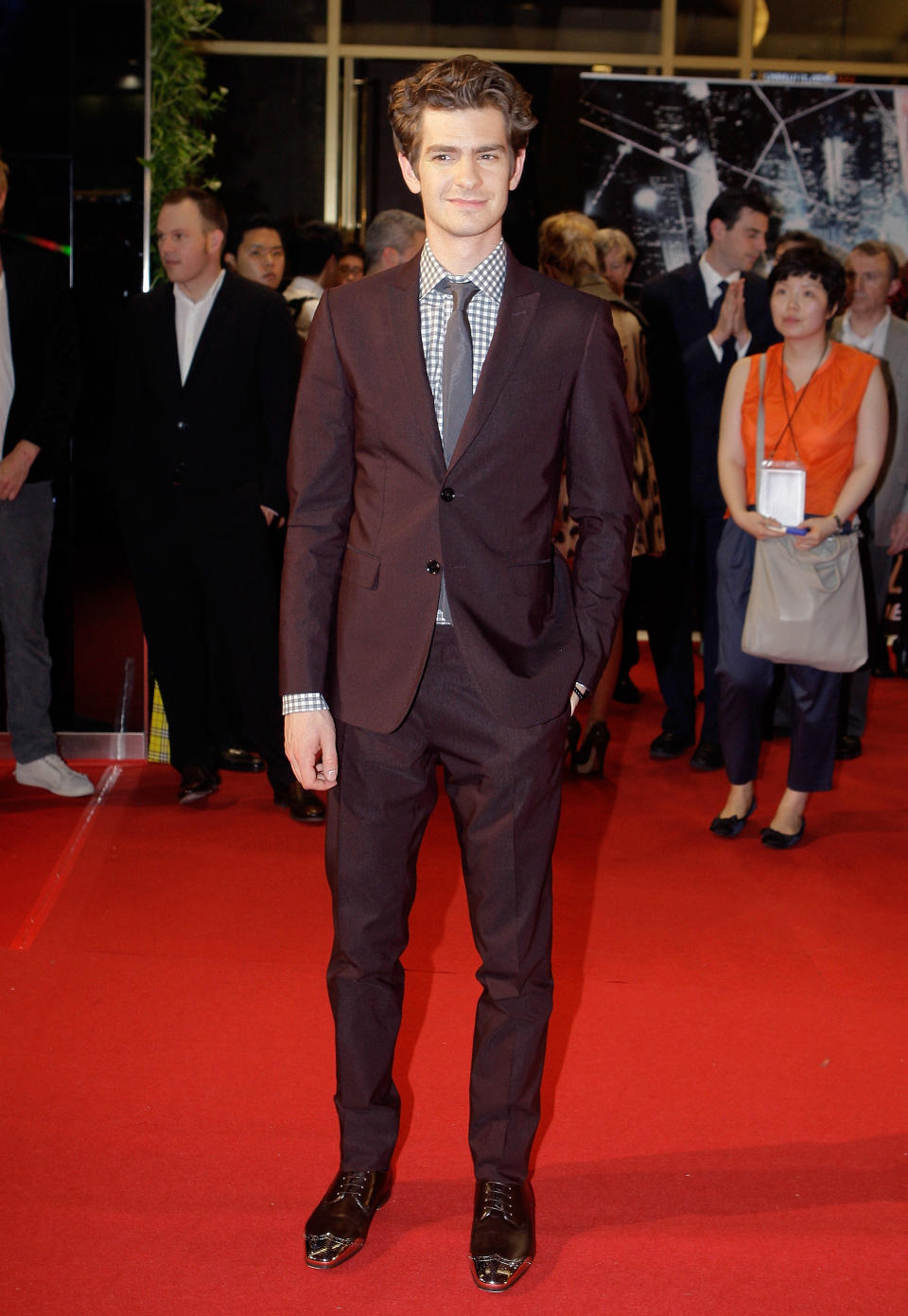 SEOUL, SOUTH KOREA - JUNE 14: Actor Andrew Garfield attends the 'The Amazing Spider-Man' Seoul premiere at Lotte Cinema on June 14, 2012 in Seoul, South Korea. The film will open on June 28 in South Korea. (Photo by Chung Sung-Jun/Getty Images)