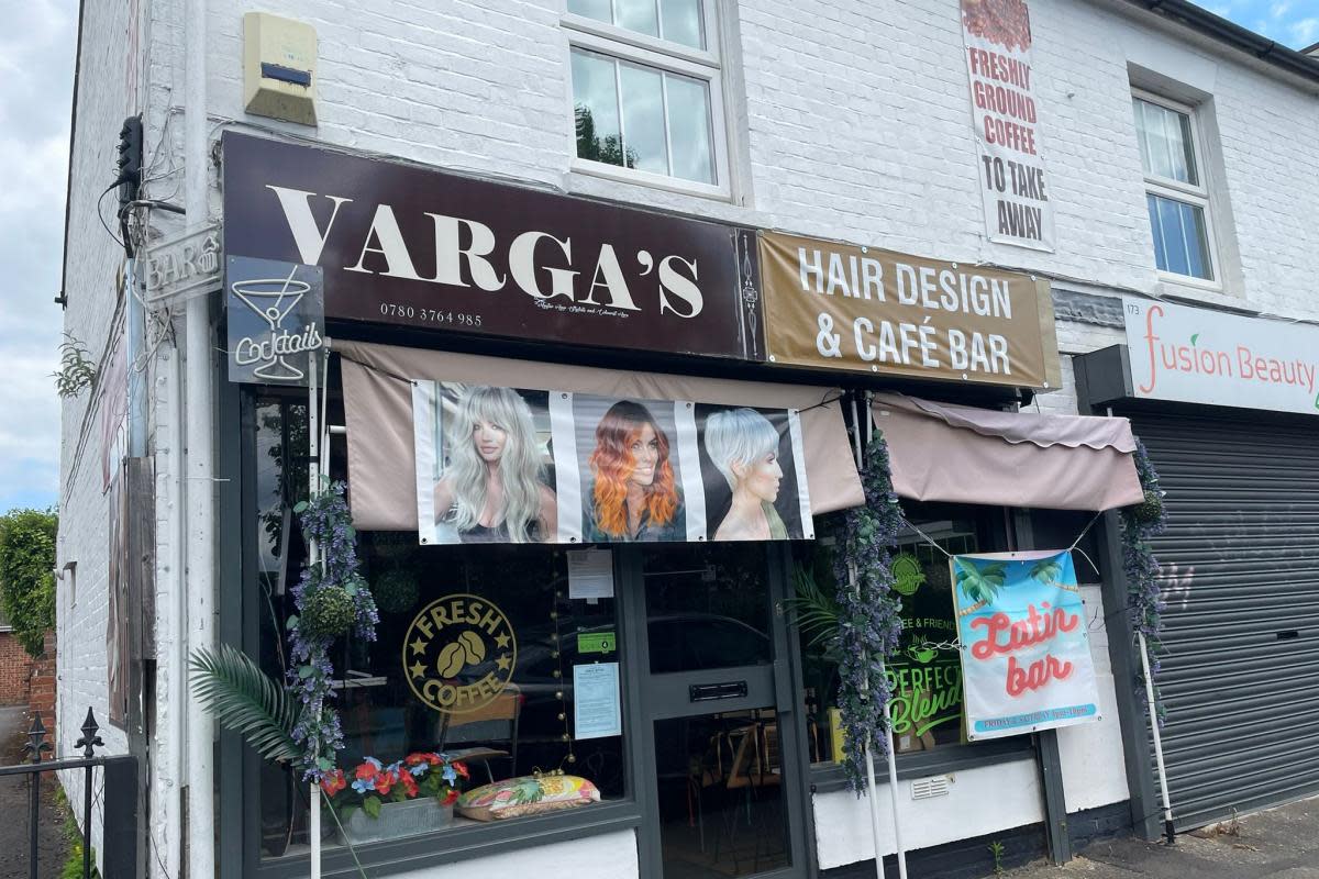 Vargas Hair Design and Café Bar in Wokingham Road, East Reading. <i>(Image: James Aldridge, Local Democracy Reporting Service)</i>