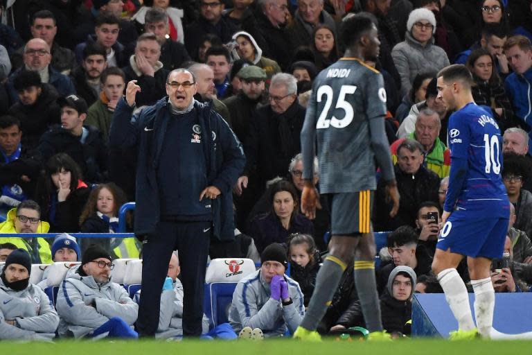 Maurizio Sarri admits Chelsea Premier League title challenge is 'impossible'