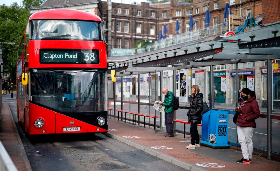 Passengers will be able to board the bus through the front door on Saturday (AFP via Getty Images)