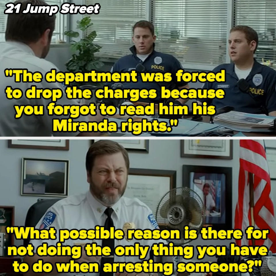 "What possible reason is there for not doing the only thing you have to do when arresting someone?"