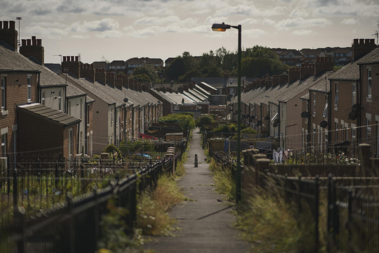 EASINGTON COLLIERY- SEPTEMBER 18: Silent streets on September 18, 2020 in Easington Colliery, United Kingdom. Since easing its first nationwide lockdown in May, England has imposed localised lockdown rules on towns across the Midlands and North, in what the prime minister termed a 