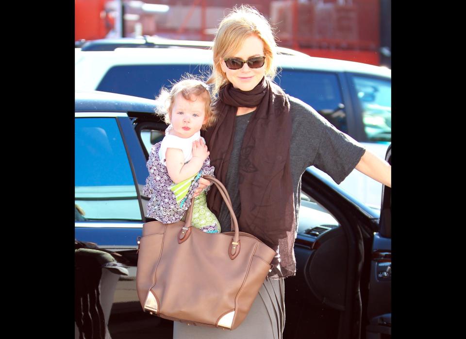 Nicole Kidman steps out with baby Faith, 13 months.