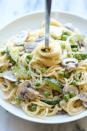 <p>The less dirty dishes, the better.</p><p>Get the recipe from <a rel="nofollow noopener" href="http://damndelicious.net/2014/06/13/one-pot-zucchini-mushroom-pasta/" target="_blank" data-ylk="slk:Damn Delicious;elm:context_link;itc:0;sec:content-canvas" class="link ">Damn Delicious</a>.</p>