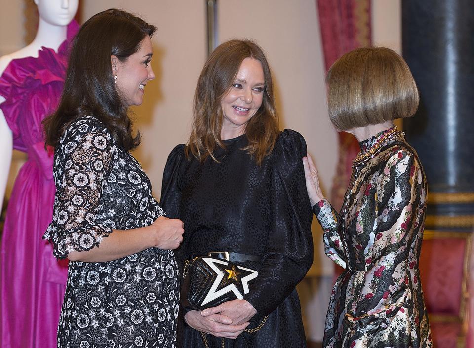 Kate greets the fashion elite