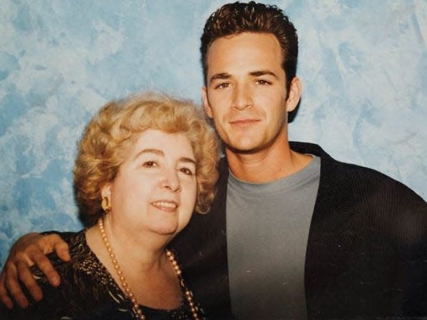 Maria with Luke Perry.