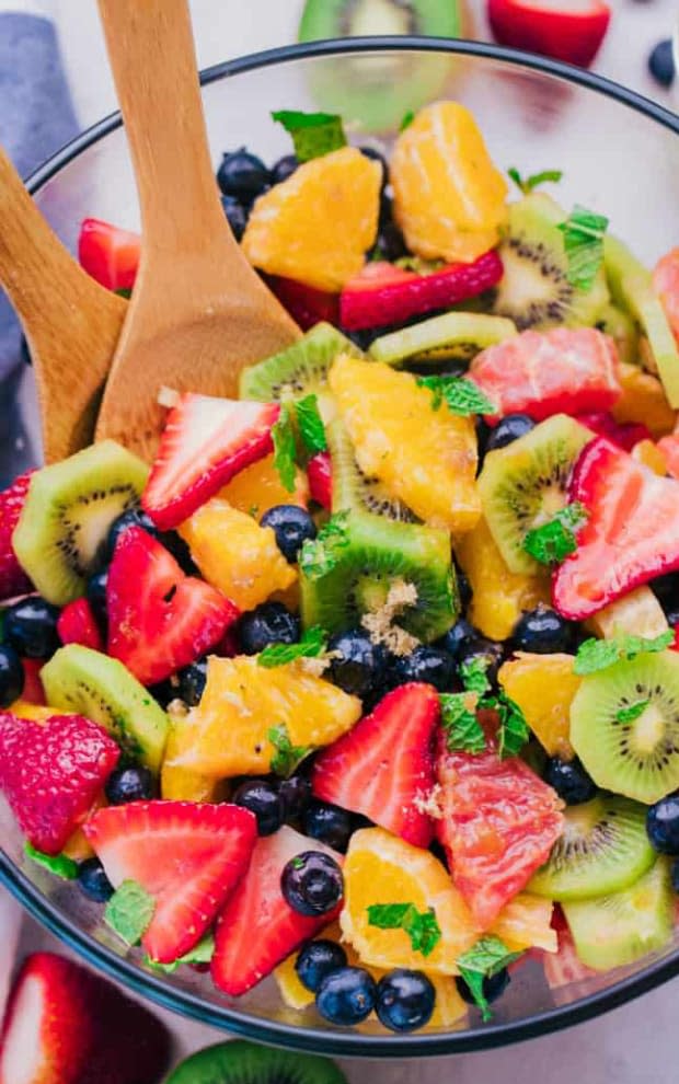 <p><strong>Get the recipe:<a href="https://realhousemoms.com/the-best-fruit-salad-recipe/" rel="nofollow noopener" target="_blank" data-ylk="slk:The Best Fruit Salad;elm:context_link;itc:0;sec:content-canvas" class="link "> The Best Fruit Salad</a></strong></p><p>Real Housemoms</p>