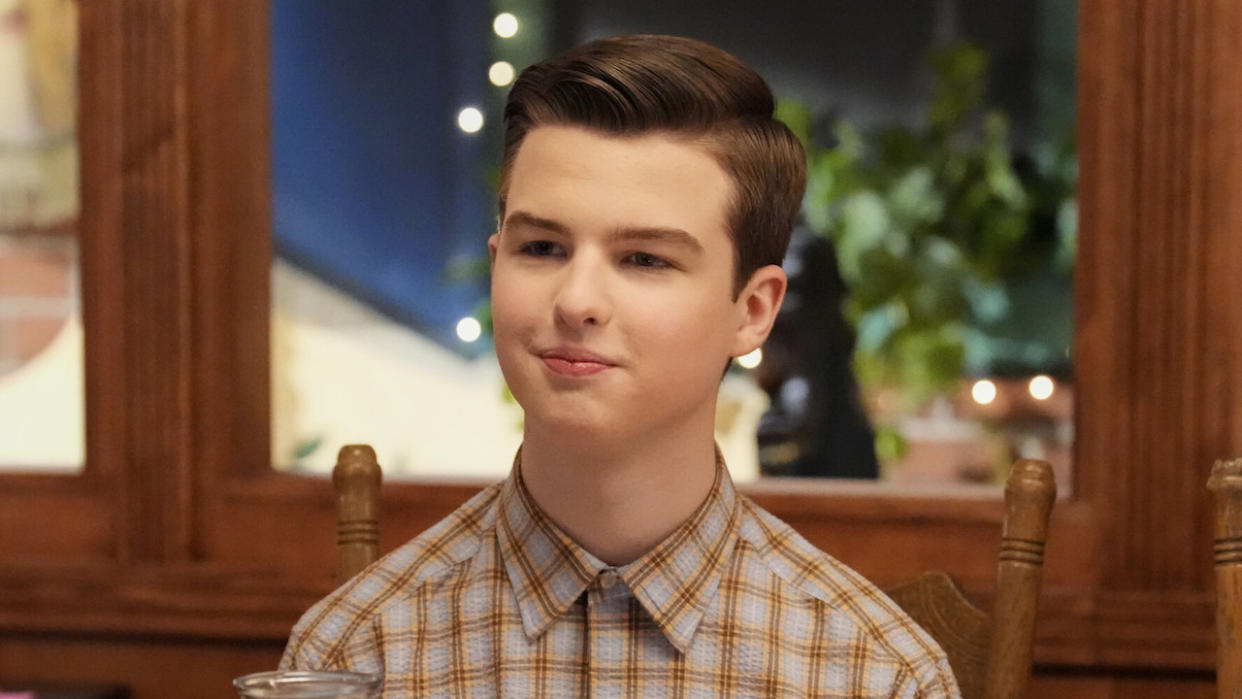  Iain Armitage as Sheldon in Young Sheldon. 