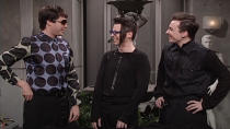 <p> Many <em>SNL</em> hosts have fallen prey to the infectious shared laughter of notorious breakers, Jimmy Fallon and Horatio Sanz, such as Sean Hayes in this early 2000s favorite set at elitist clothing store, Jeffrey’s. Seeing Will Ferrell ride in on a scooter <a href="https://www.youtube.com/watch?v=XDxtjVKJ76A&t=247s" rel="nofollow noopener" target="_blank" data-ylk="slk:about four minutes in;elm:context_link;itc:0;sec:content-canvas" class="link ">about four minutes in</a> and use an impossibly tiny cell phone really sends the <em>Will & Grace</em> cast member over the edge. </p>