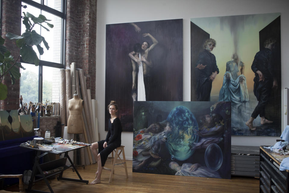 The artist in her New York studio. - Credit: Courtesy