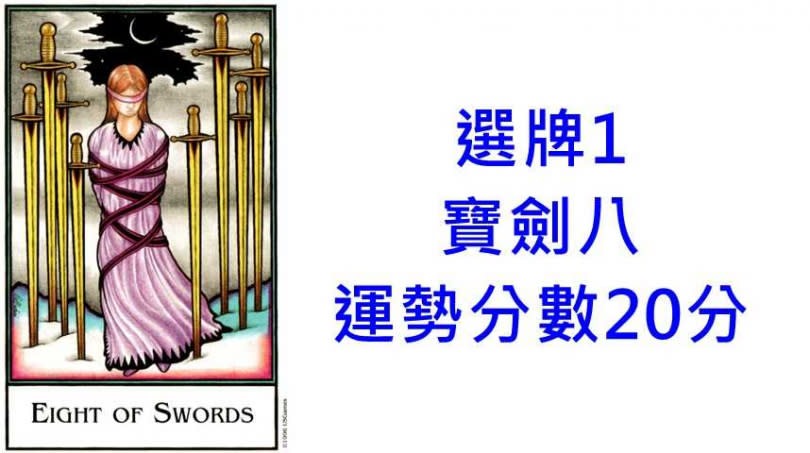 本次塔羅牌使用《新帕拉丁尼塔羅The New Palladini Tarot》美國遊戲公司U.S. Games Systems, Inc. 出版。