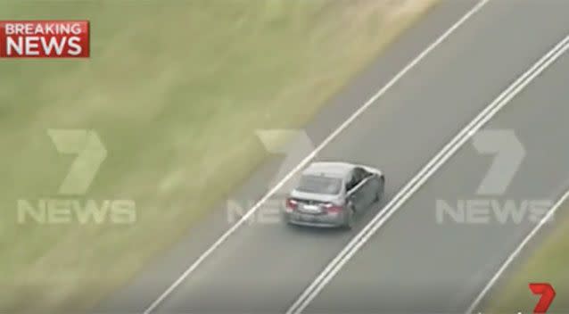 Vision of the chase. Source: 7News