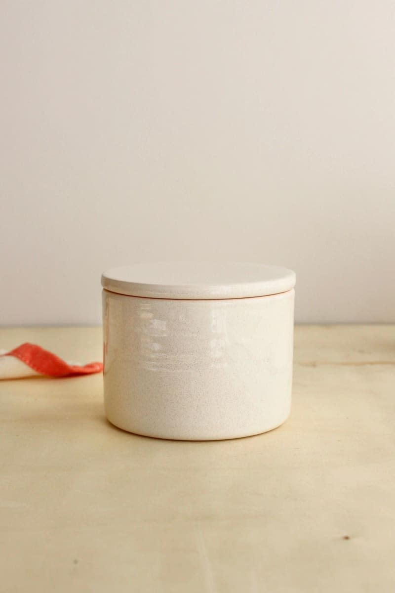 Ceramic French Butter Dish with Lid