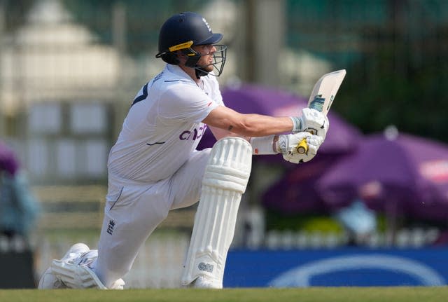 Ollie Robinson made an important 58 for England (Ajit Solanki/AP)