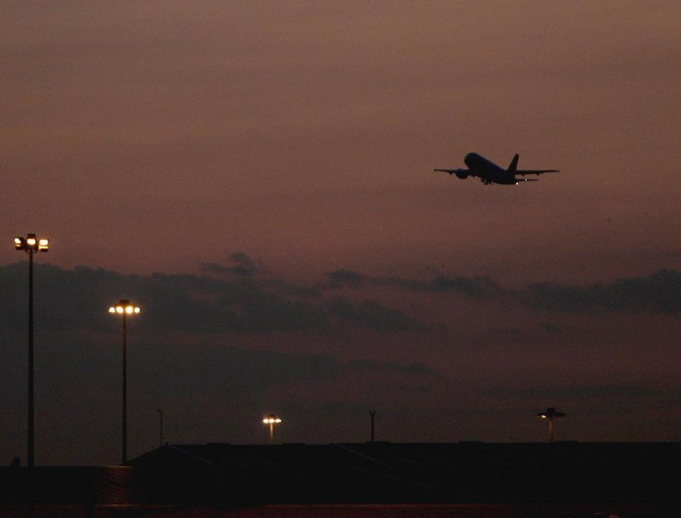 Charter flights leave Stansted airport in the middle of the night or very early in the morning: Getty