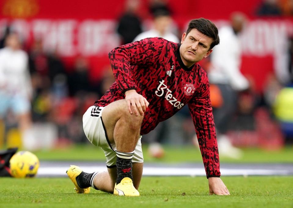Manchester United have revealed little about Harry Maguire’s injury (PA)
