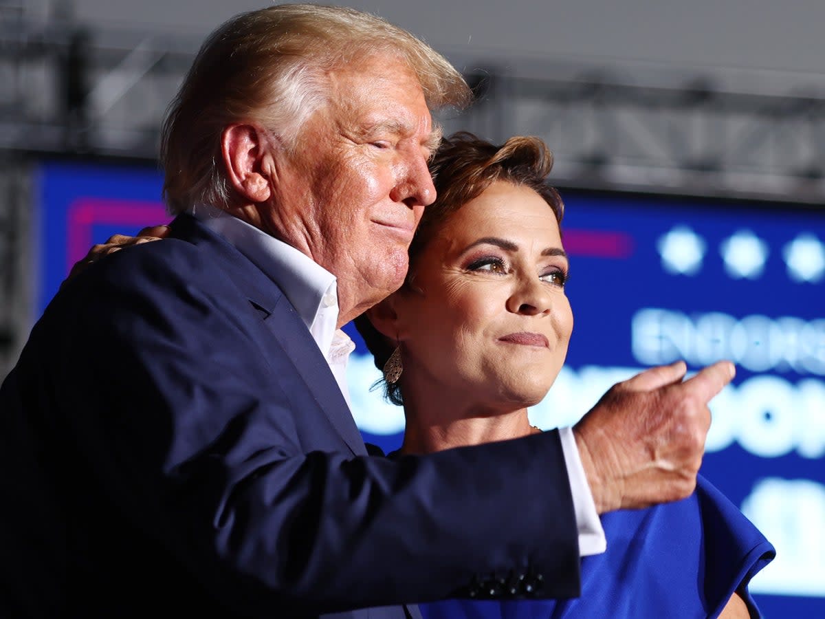 Donald Trump and Arizona gubernatorial candidate Kari Lake (Getty Images)