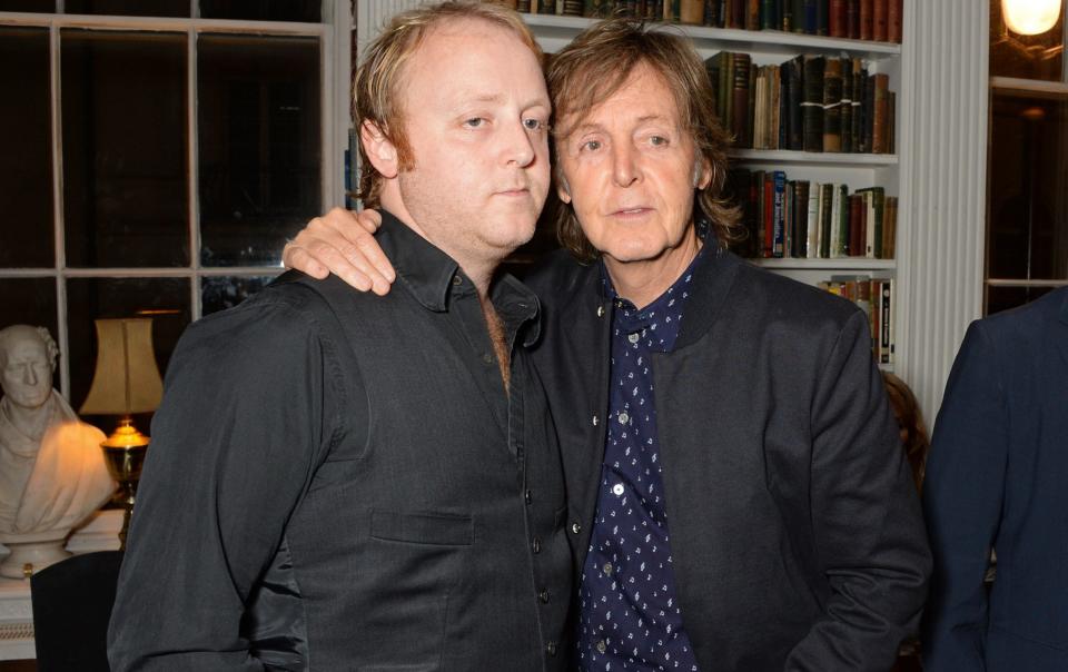 James and Paul McCartney in 2014