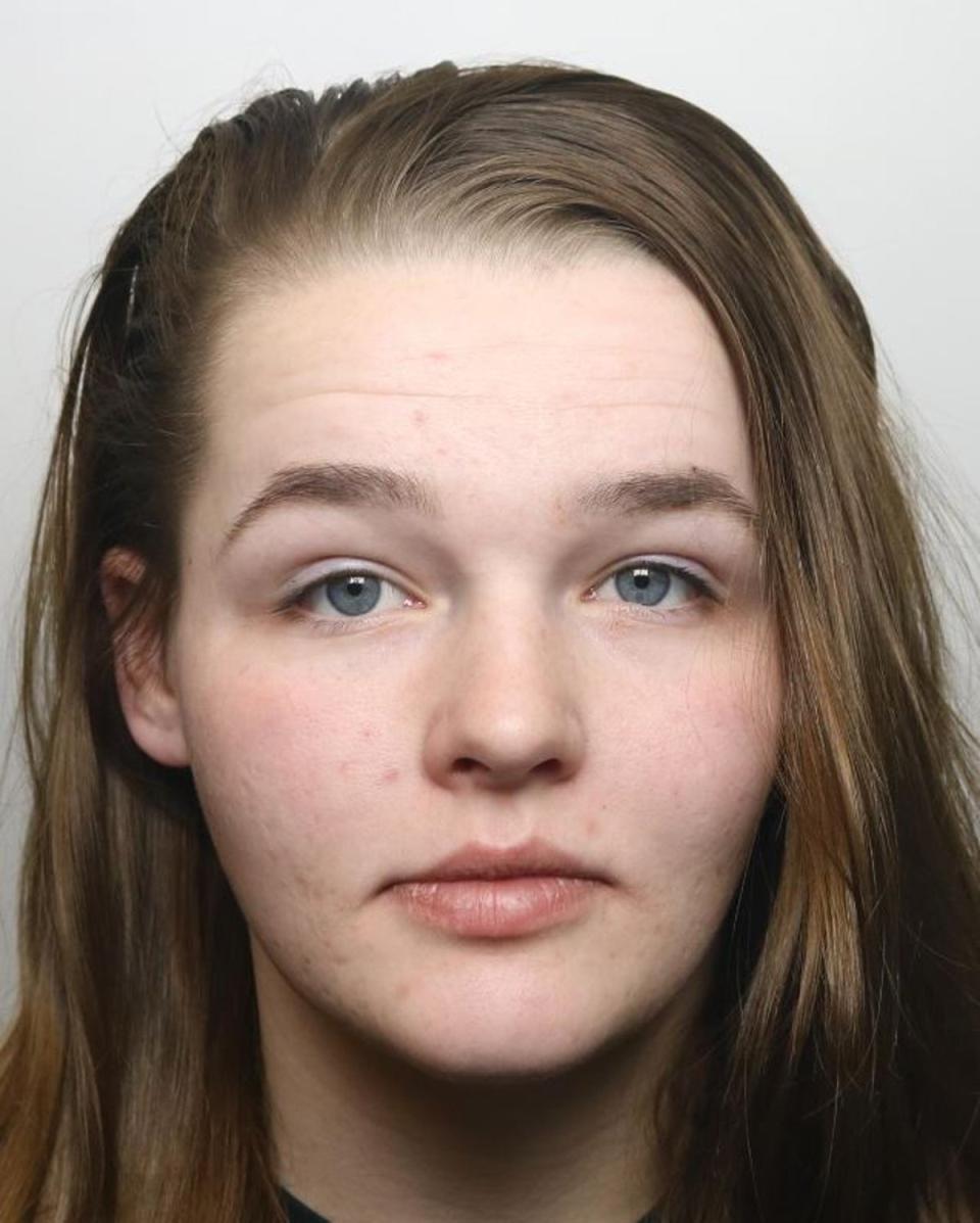 India Shemwell, who pleaded guilty to child neglect before Carl Alesbrook’s trial (Derbyshire Police/PA)