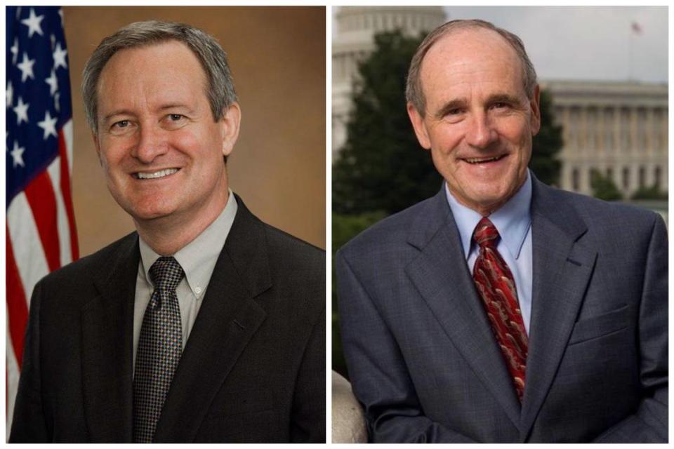 U.S. Sens. Mike Crapo, left, and Jim Risch, of Idaho. Both serve as Republicans.
