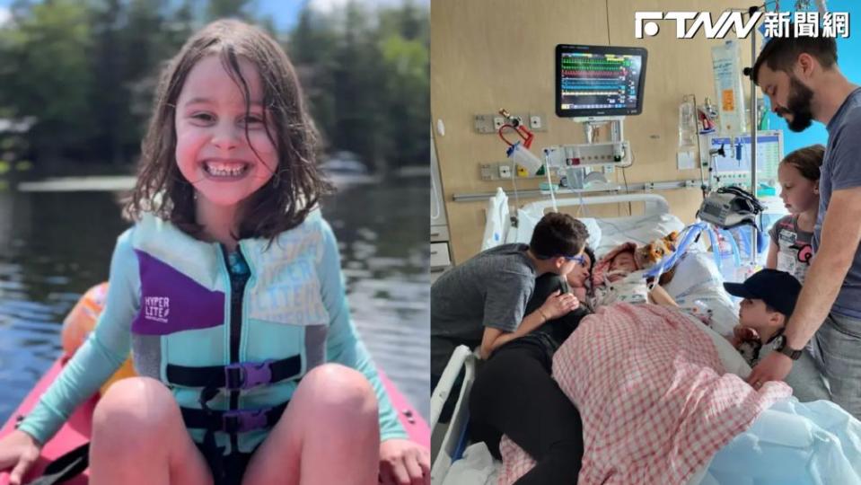 美國紐澤西州一名6歲女童露西（Lucy Morgan），頭骨被脫落的鋁製球桿碎片刺入，​​​​​​​送醫搶救4天仍宣告不治。（圖／翻攝newcreationliving、Jesse Morgan臉書）