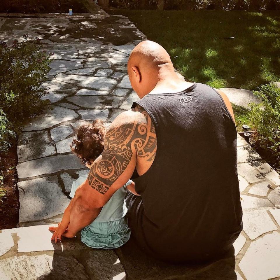 The Rock gives his daughter life goals