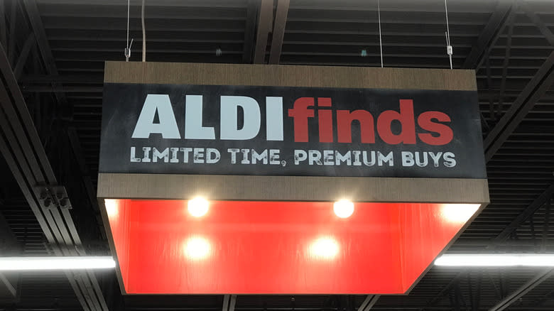 Aldi finds signage in store