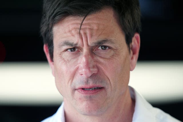 Toto Wolff looks at the camera