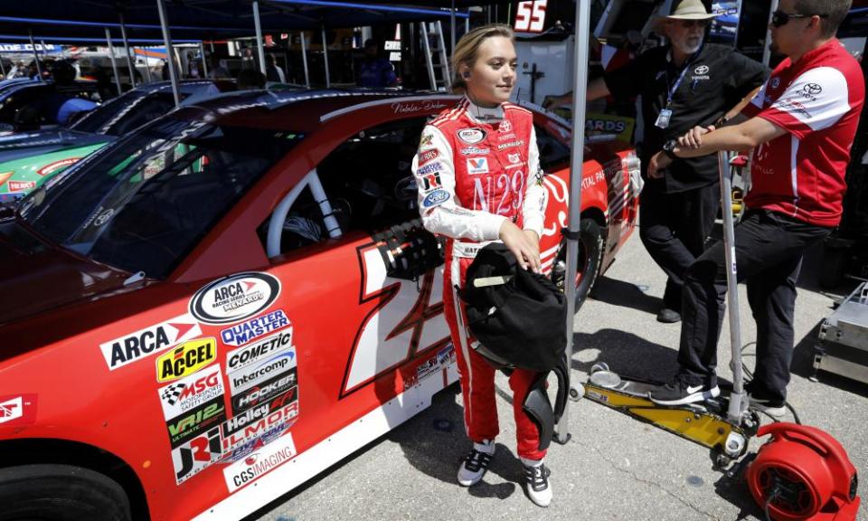 Natalie Decker comes from a family of snowmobile racers.