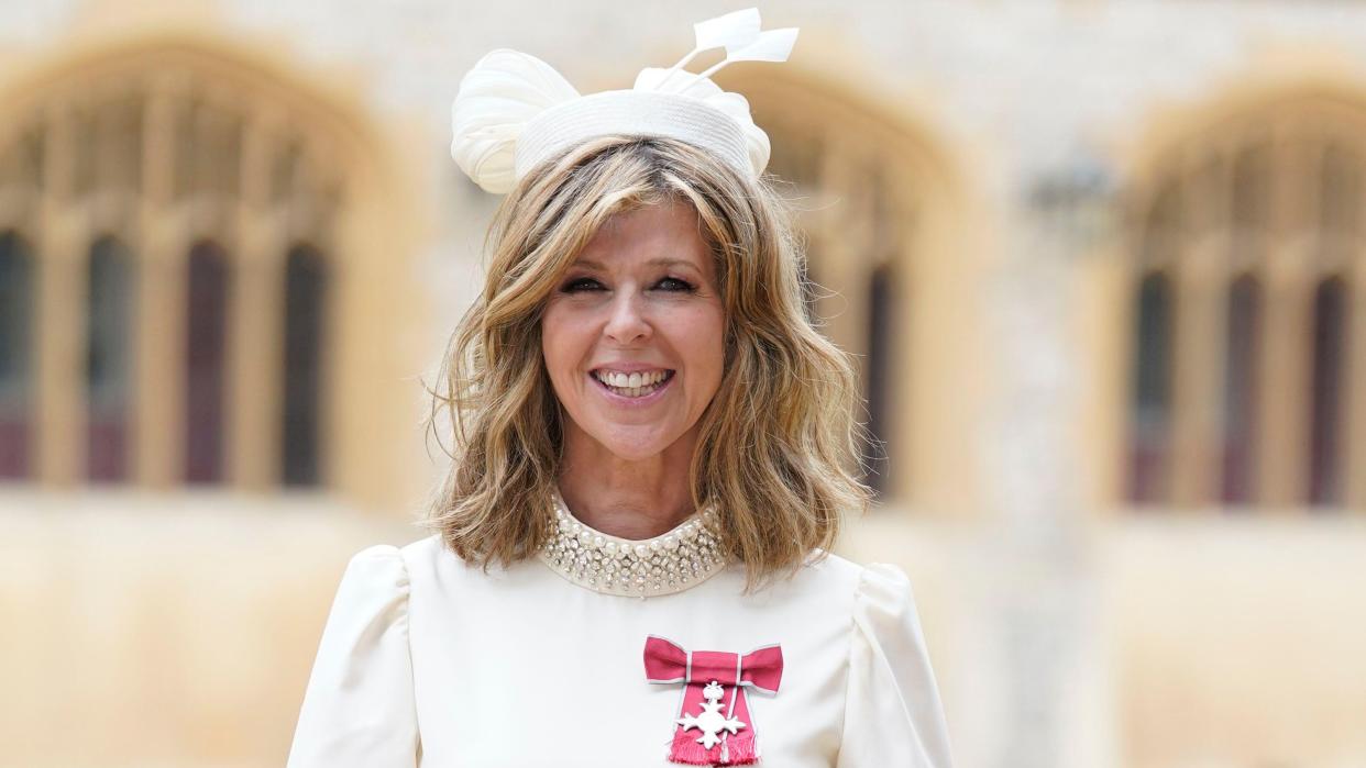 Kate Garraway was made a Member of the Order of the British Empire for her services to broadcasting, journalism and charity. (PA Images/Alamy)
