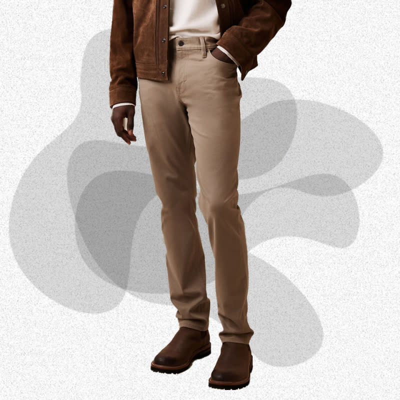 <p>Courtesy of Banana Republic</p><p>Featuring luxe Italian cotton and a stylish slim fit, the Slim Traveler Pant 2.0 from Banana Republic is a top choice for just about any occasion. The soft, stretchy fabric makes them super comfortable, too. As the name suggests, these are a no-brainer for jet setters or anybody on the move. You'll want them in multiple colors.</p><p>[$110; <a href="https://howl.me/ckEZkHifWPA" rel="nofollow noopener" target="_blank" data-ylk="slk:bananarepublic.gap.com;elm:context_link;itc:0;sec:content-canvas" class="link ">bananarepublic.gap.com</a>]</p>