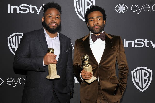 <p>John Sciulli/Getty</p> Stephen and Donald Glover