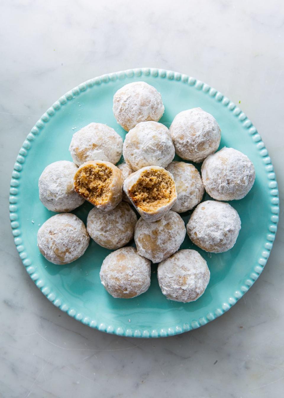 keto walnut snowball cookies