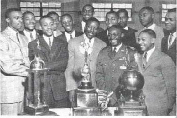 Members of the Tennessee A&I basketball team. / Credit: Tennessee State University