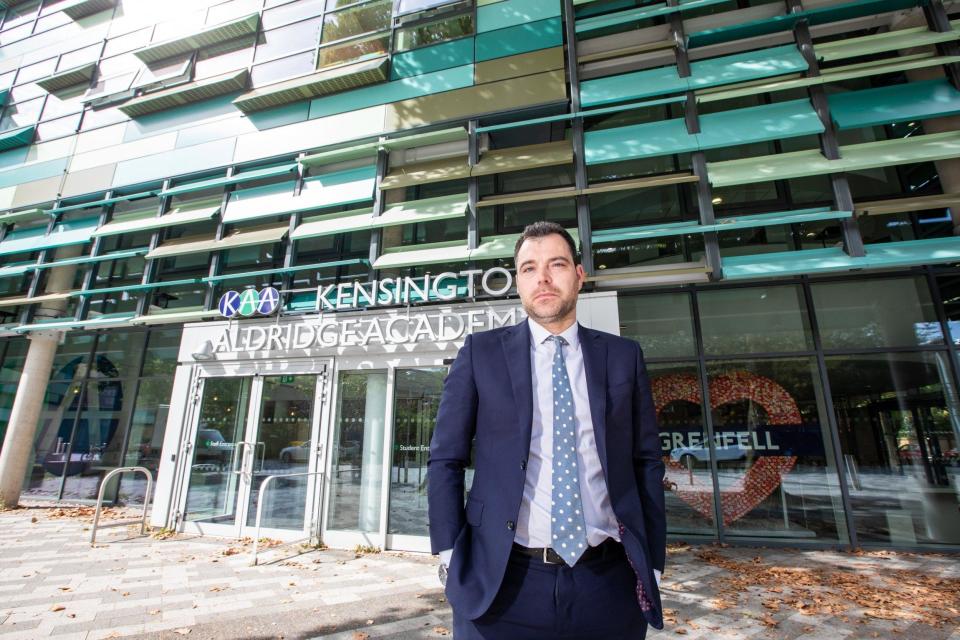 David Benson, headteacher of Kensington Aldridge Academy