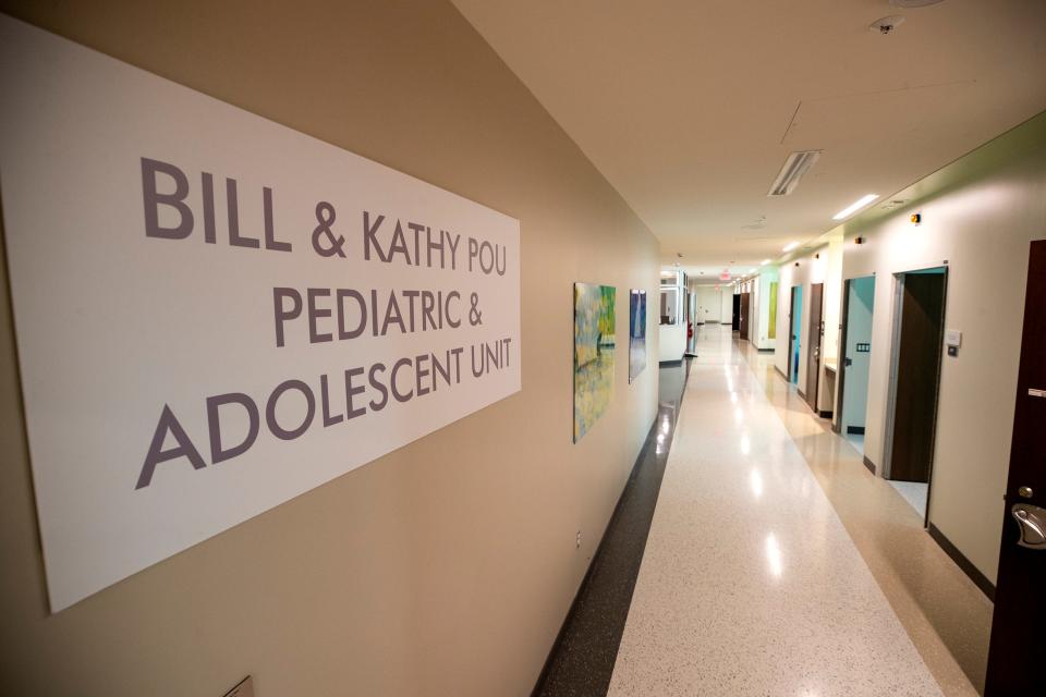 Pediatric & Adolescent Unit at the new Harrell Family Center for Behavioral Wellness in Lakeland Fl. Tuesday August 16,  2022. Lakeland Regional Health has finished construction of its new Center for Behavioral Health and Wellness on its main campus. ERNST PETERS/ THE LEDGER