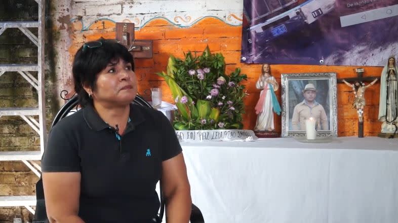 Verónica, madre del joven Leonardo Daniel Macías Salgado, fallecido al intentar llegar a EEUU/Captura de pantalla de una entrevista concedida por la madre al Periódico AM/Vía Vimeo