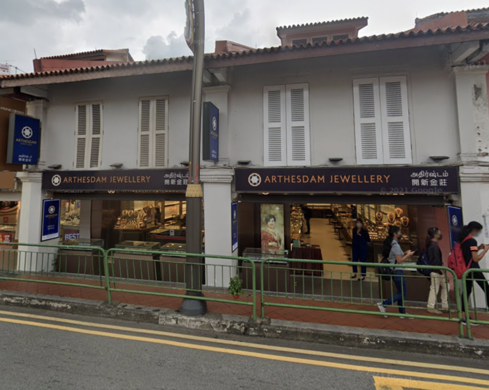 Director of Arthesdam Jewellery fined $104,400 over false GST tourist refund claims. (PHOTO: Google Street View)
