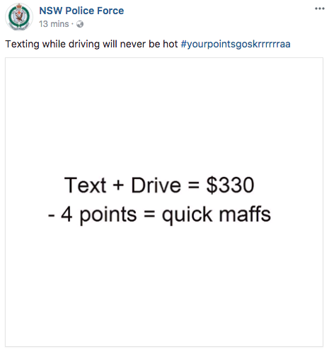 NSW Police funniest Facebook posts