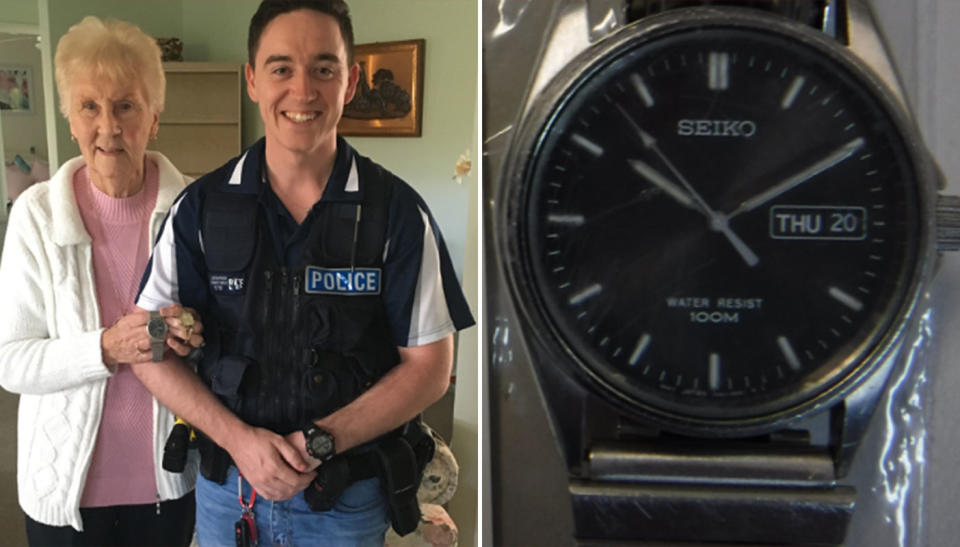 A watch belonging to a woman’s dead husband has been returned after it was allegedly stolen by two children. Source: WA Police