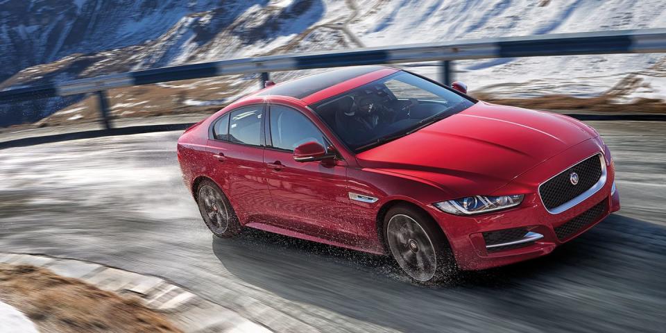 <p>Jaguar's <a href="https://www.roadandtrack.com/new-cars/first-drives/news/a24867/first-drive-2017-jaguar-xe/" rel="nofollow noopener" target="_blank" data-ylk="slk:new entry-level luxury sedan;elm:context_link;itc:0;sec:content-canvas" class="link ">new entry-level luxury sedan</a> has some great dynamics and stylish looks. You can get it with a manual in Europe, but not here in America. That's a real shame. </p>