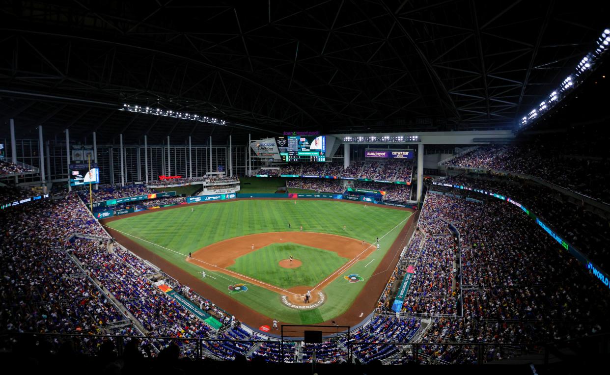 Miami's home ballpark was known as Marlins Stadium through 2020.