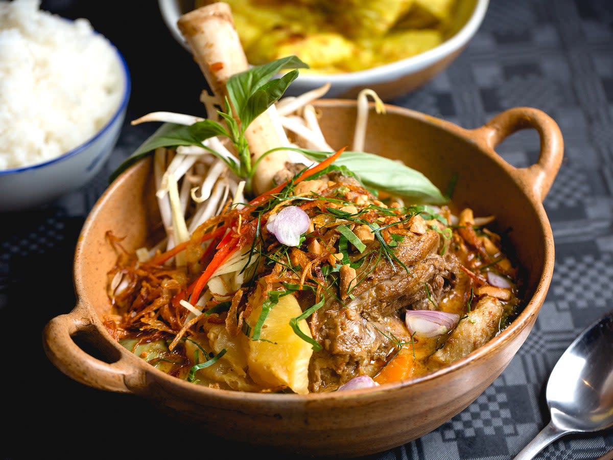 Put leftover lamb and vegetables to good use in this massaman curry  (Supplied)